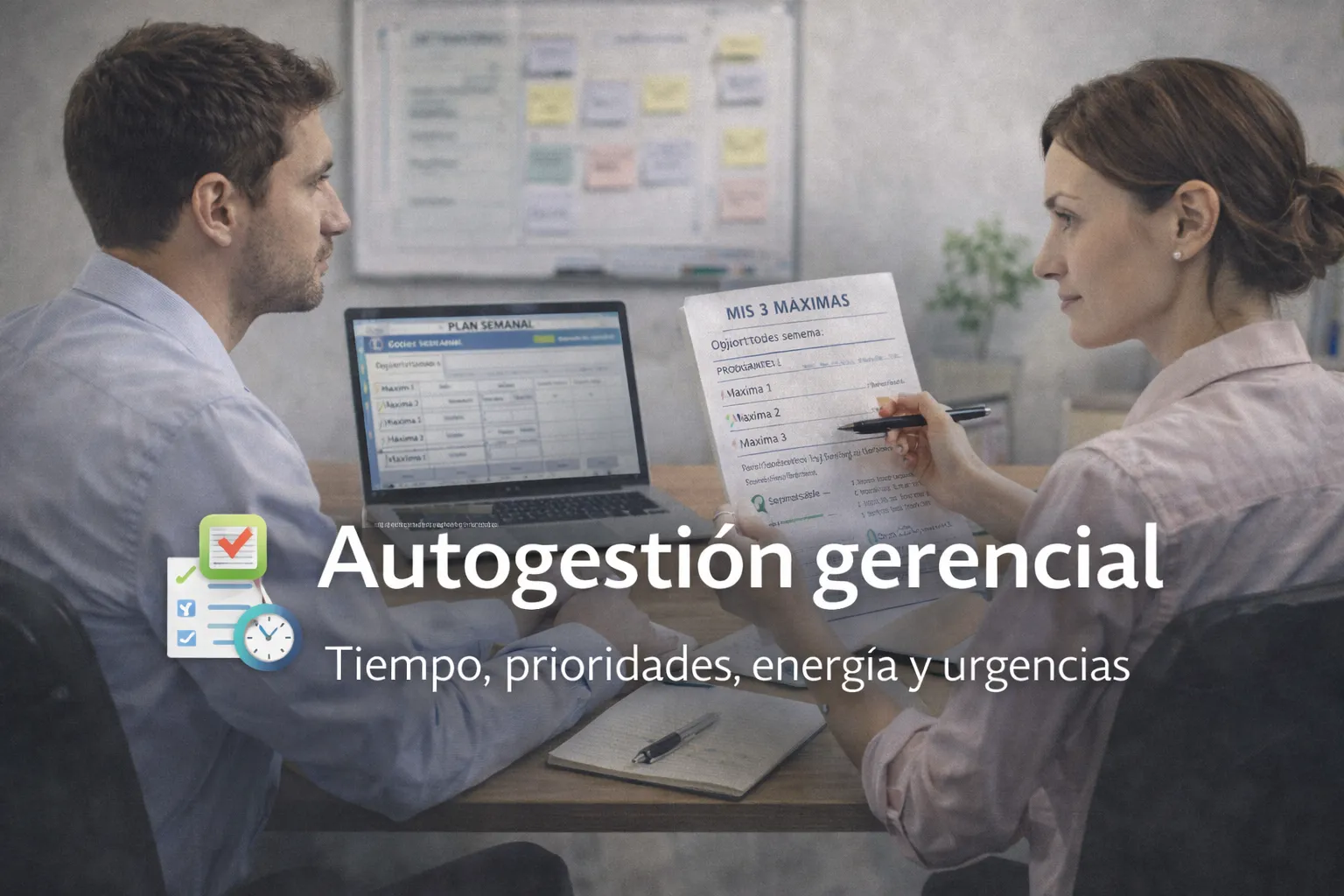 Autogestión gerencial (tiempo, prioridades, energía, límites)