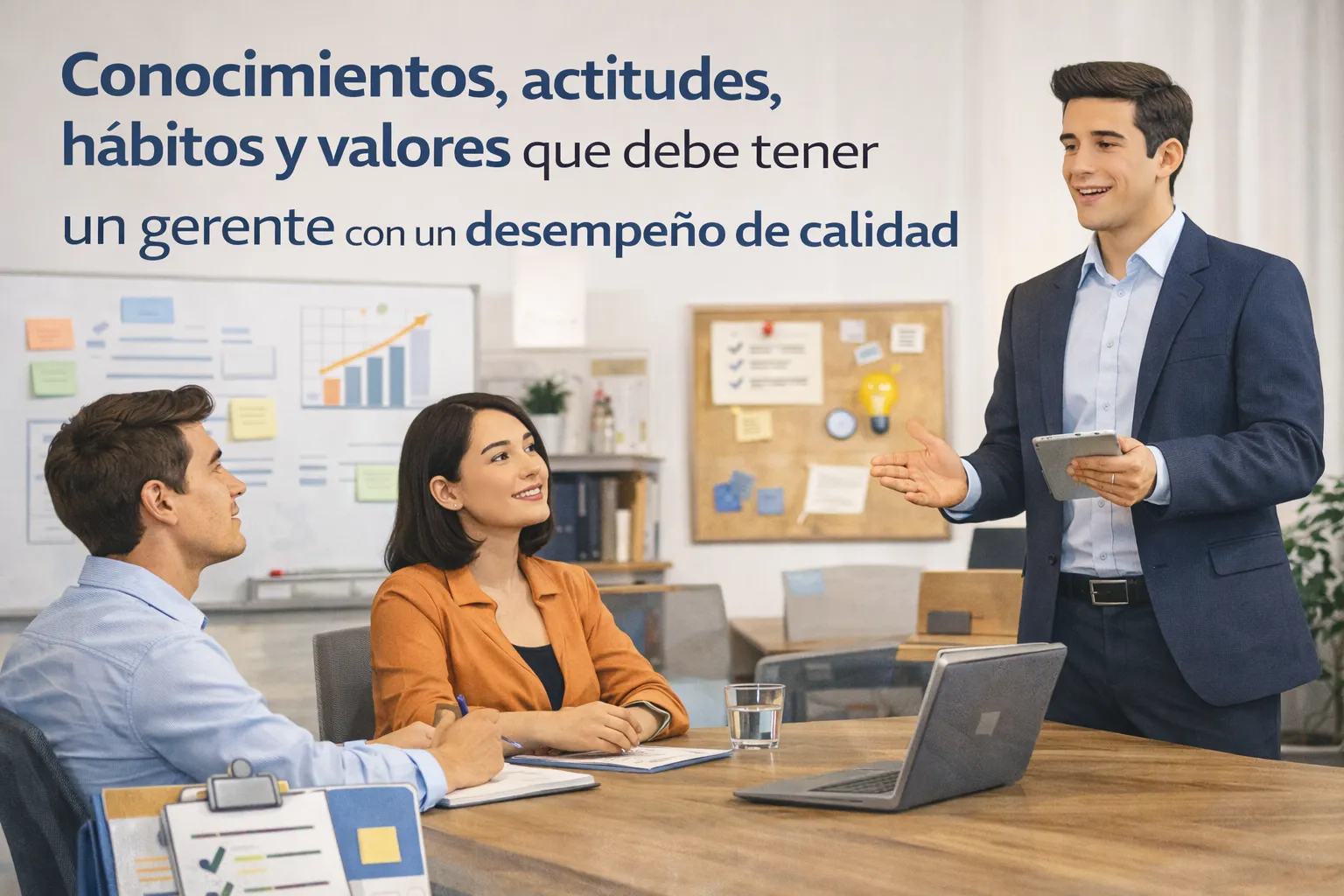 Conocimientos, actitudes, hábitos y valores que debe tener un gerente con un desempeño de calidad